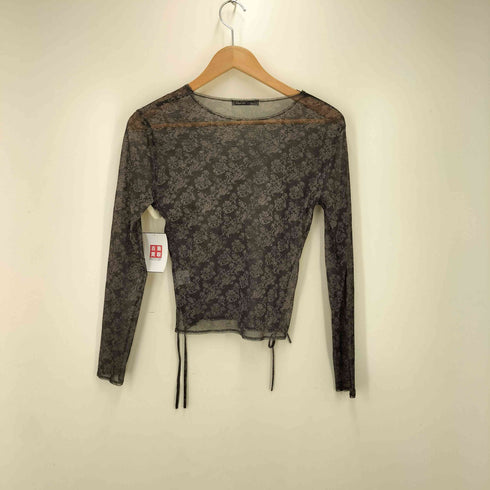 イッセイミヤケ ISSEY MIYAKE 総柄 シースルートップス パワーネット archive レディース JPN:2